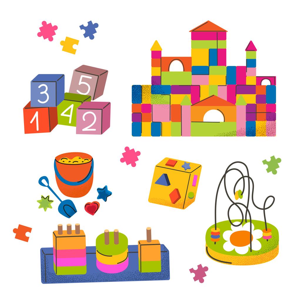 Educational toys and learning materials for preschool kids